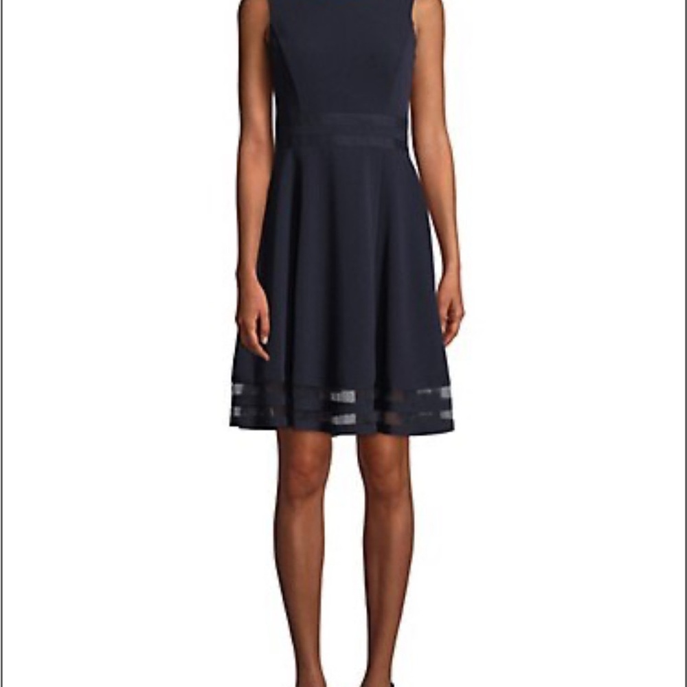 Calvin Klein-Illusion Trim Fit & Flare Dress NWT 
Size 16